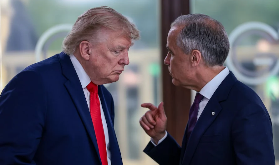 US President Trump and Canadian Prime Minister Carney